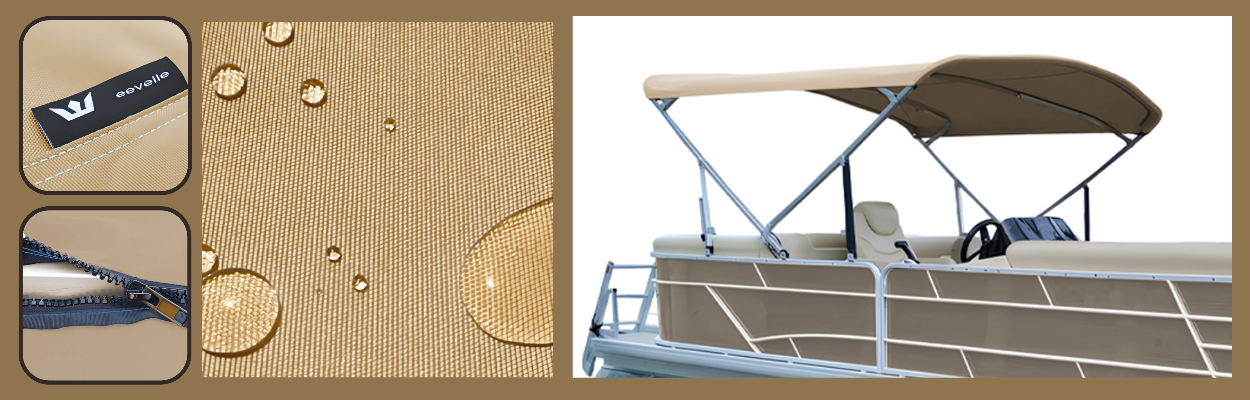 Eevelle Summerset Pontoon Bimini Tops